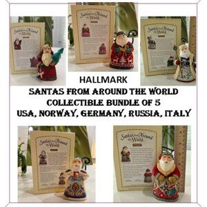5 COLLECTIBLE SANTA'S FROM AROUND THE WORLD